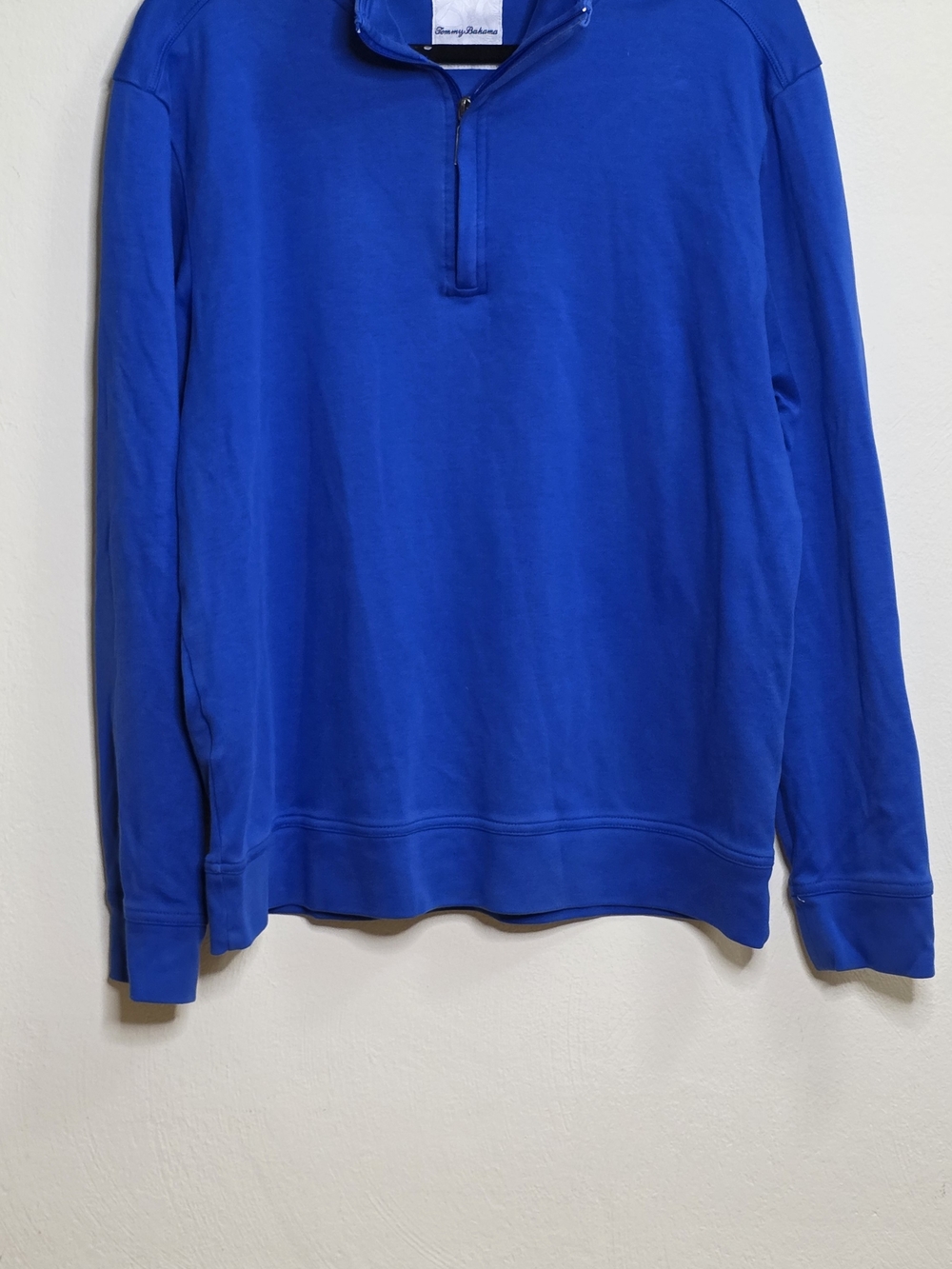 Tommy Bahama Royal Blue Zip-Up Sweatshirt - Picture 1 of 3